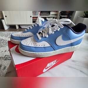 Nike Women's Court Vision Low Next Nature, Size 6.5, Valor Blue White